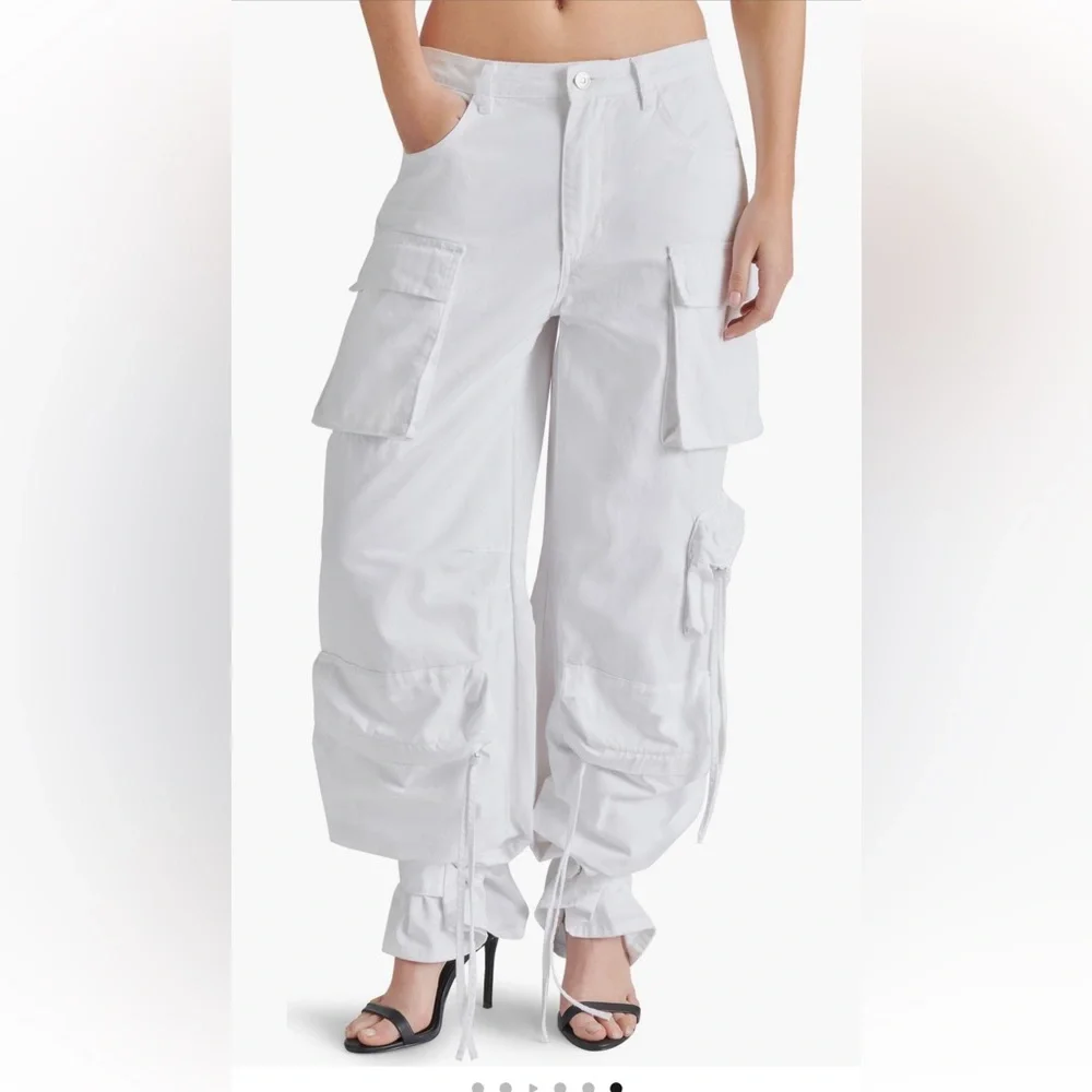 Steven Madden Duo White Cargo Pants Backstreet Boys - Picture 4 of 8